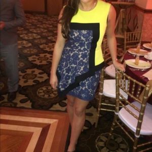 BCBG color block dress